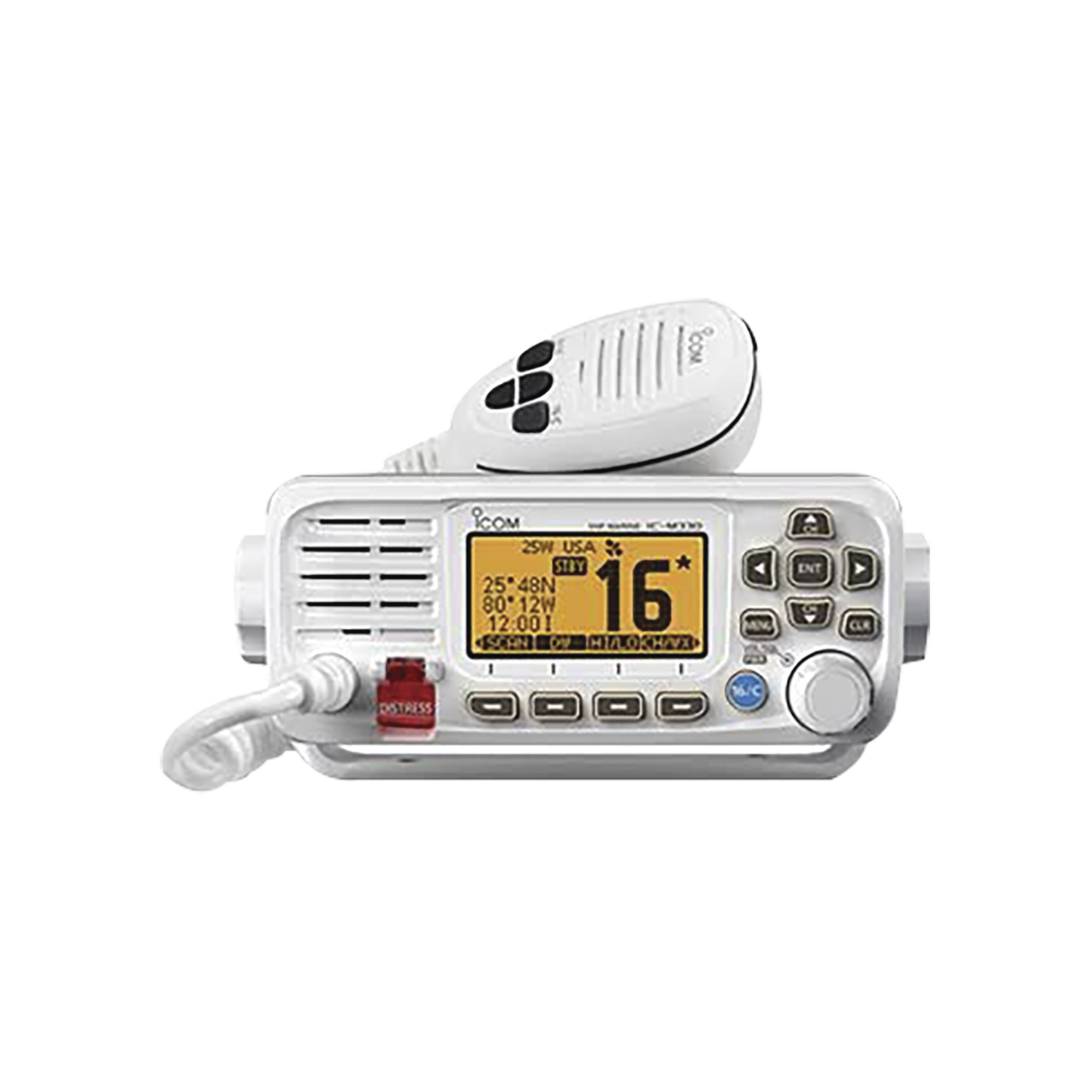 Reliable Marine Transceiver Top Performance Ultra Compact VHF (Without GPS Receiver)  White Color