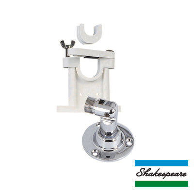 Advanced SHAKESPEARE Stainless Steel Swivel Mount Kit, 1” or 1½” Diameter Antennas or Extension Masts. Includes an 1 1/8” insert