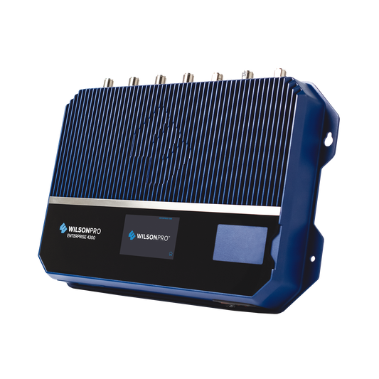 Advanced ENTERPRISE 4300 Cell Signal Booster (Custom kit 460252)| +26 dBm max uplink power, +17 dBm max downlink power on each indoor antenna port | Covers up to 100,000 sq. ft. per amplifier with enhanced cell signal on all available network speeds