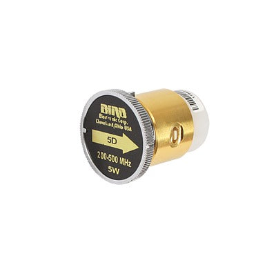 Top Quality 7/8" Plug-in Element, 5 Watt for Wattmeter BIRD 43 in the 200 to 500 MHz Frequency Band.