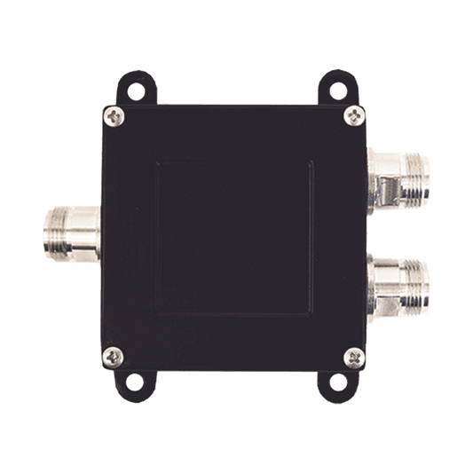 Reliable TAP -7 dB separator with frequency range from 700 to 2500 MHz. Ideal for separating antennas at different lengths of coaxial cable. 50 Ohm with N Female connectors.