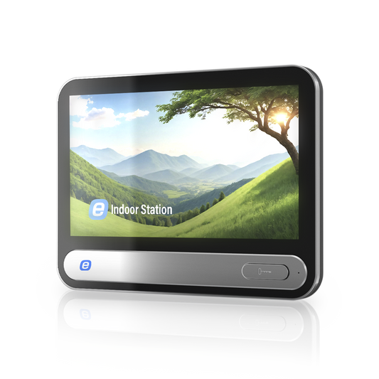 Reliable WiFi IP monitor for E Series intercom / 7" Touch Screen / PoE / Live video / Remote opening / Call between monitors / Two-way audio