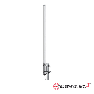 Reliable 500 Watt, 18 MHz B/W, 118-138 MHz Aereal Band, 2.5 dBd Gain, N Female., Fiberglass Collinear Base Antenna Omnidirectional