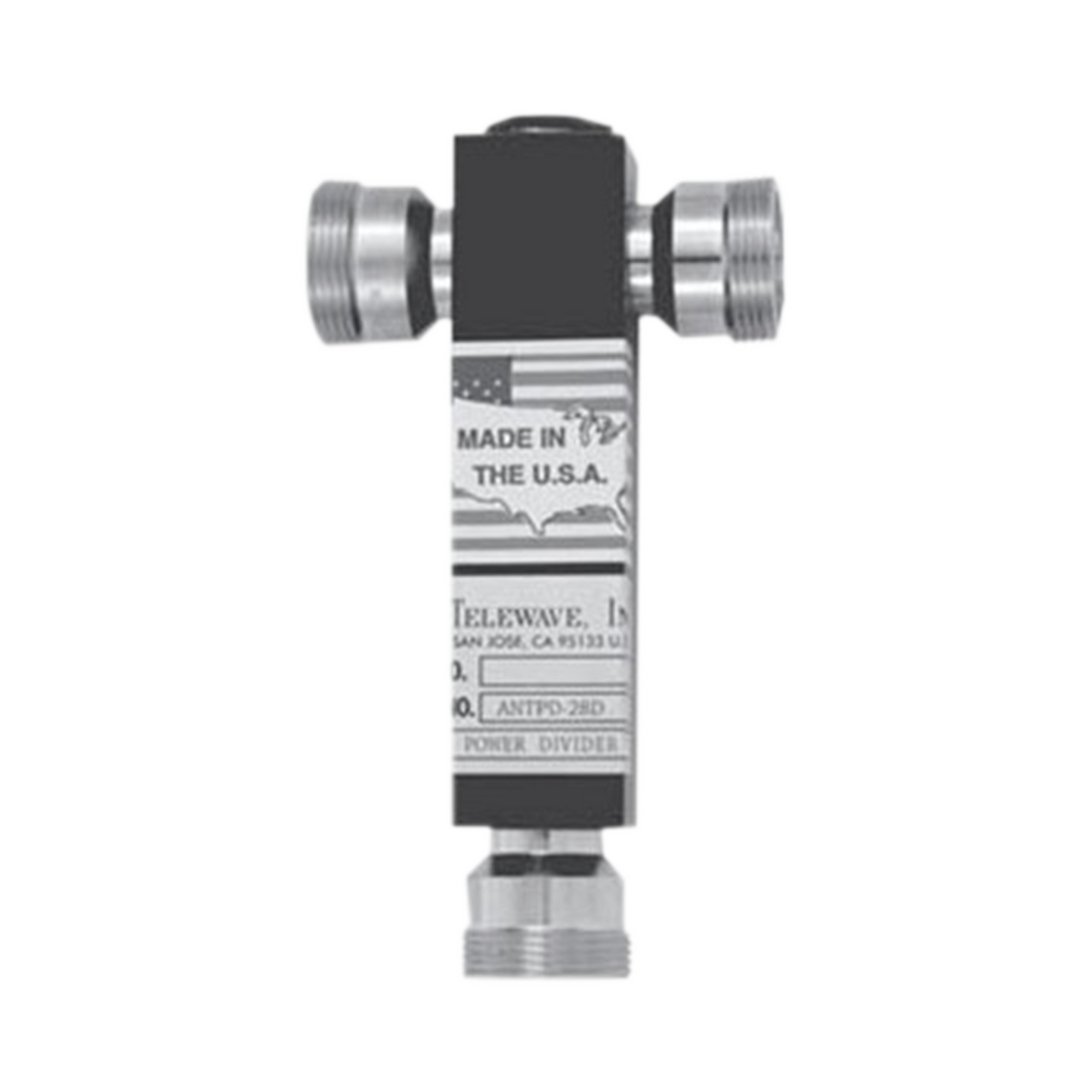 Top Quality 350-600 MHz, Three-Way Power Divider, 500 W, DIN 7-16 Female Connectors.