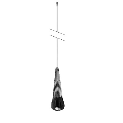 High Performance Mobile Antenna VHF / UHF, Frequency Range 150-512 MHz, 41 cm / 16 in. maximum length., Field Adjustable, 150 W, Unit gain