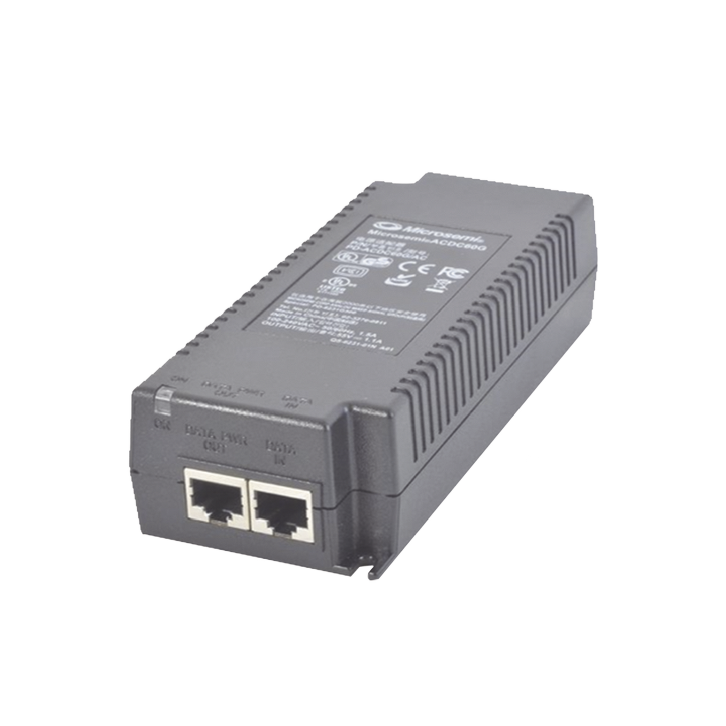 Affordable PoE Injector 60W, 10Gbps (100-240 AC source, US AC cable), E.L. VI