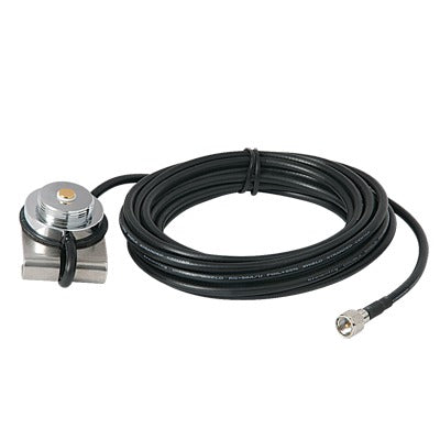 Best TRAM 3/4” Hole Mount (NMO) for trunk, 16 ft RG-58/U cable. Connector mini UHF Male.