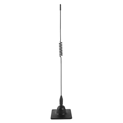 High Performance 10 W, HUSTLER, 824-896 MHz, On glass mobile antenna, Maximum length 38 cm / 15 in., connector Mini UHF Male, cable 3 m / RG58U, 3 dB