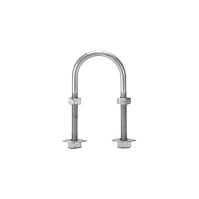 Affordable Type U clamp of 1/2", does not include Nuts and Washers, with Electro Zinc Finish