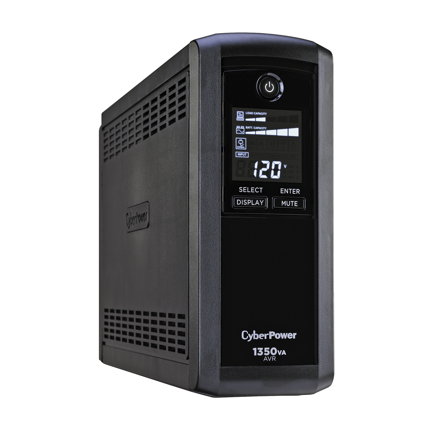 Top Quality  No-Break with 3 years warranty, Tel/Net/Coax, UPS 1350VA / 815W, Automatic Voltage Regulation (AVR), 10 Outlets, Smart LCD Display