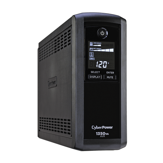 Top Quality  No-Break with 3 years warranty, Tel/Net/Coax, UPS 1350VA / 815W, Automatic Voltage Regulation (AVR), 10 Outlets, Smart LCD Display