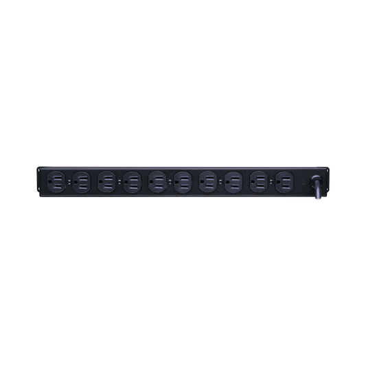 Reliable PDU for Basic Energy Distribution with 10 Outlets NEMA 5-15R Rear,  1 Rack Units