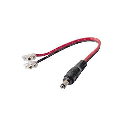 Affordable Cable with MALE CONNECTOR (Pigtail) / Power for Vcc with Free Ends / POLARIZED / Length 22cm / CALIBER 22AWG.