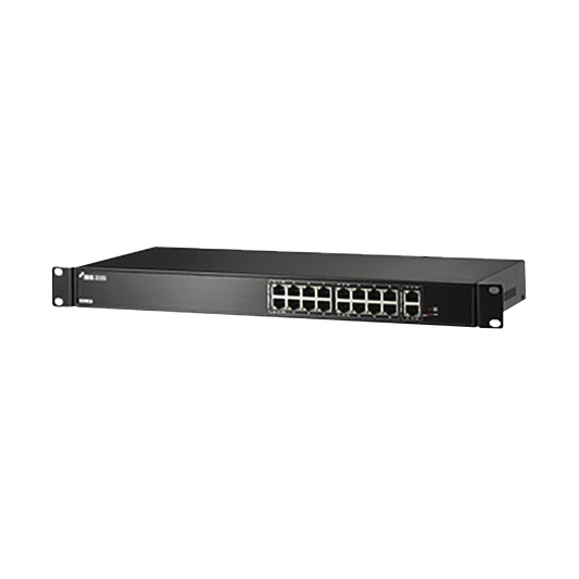 Affordable DirectIP 18-port PoE Switch (16 Fast Ethernet and 2 Gigabit Ethernet)