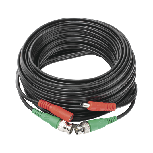 High Performance 10 meters / Coaxial cable ( BNC ) + Power / 100% Copper / For 4K Cameras / Indoor use