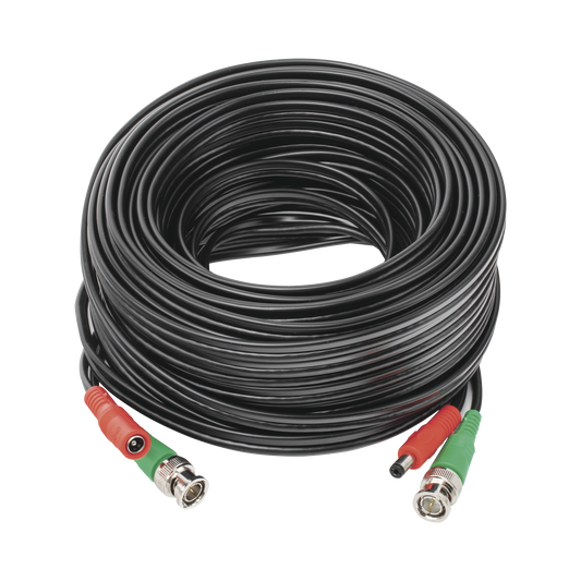 Reliable 20 meters / Coaxial cable ( BNC ) + Power / 100% Copper / For 4K Cameras / Indoor use