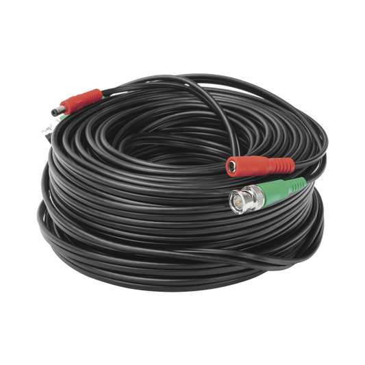 High Performance 30 meters / Coaxial cable ( BNC ) + Power / 100% Copper / For 4K Cameras / Indoor use