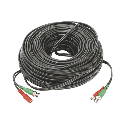 Best 40 meters / Coaxial cable ( BNC )  + Power / 100% Copper / For 4K Cameras / Indoor use