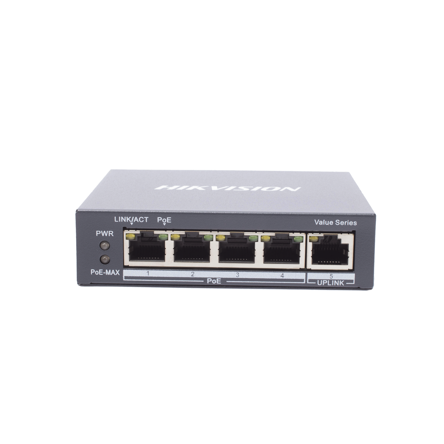 High Performance Gigabit PoE+ Switch / Unmanaged / 4 Ports 10/100/1000 Mbps PoE+ / 1 Uplink Port 10/100/1000 Mbps / 35W