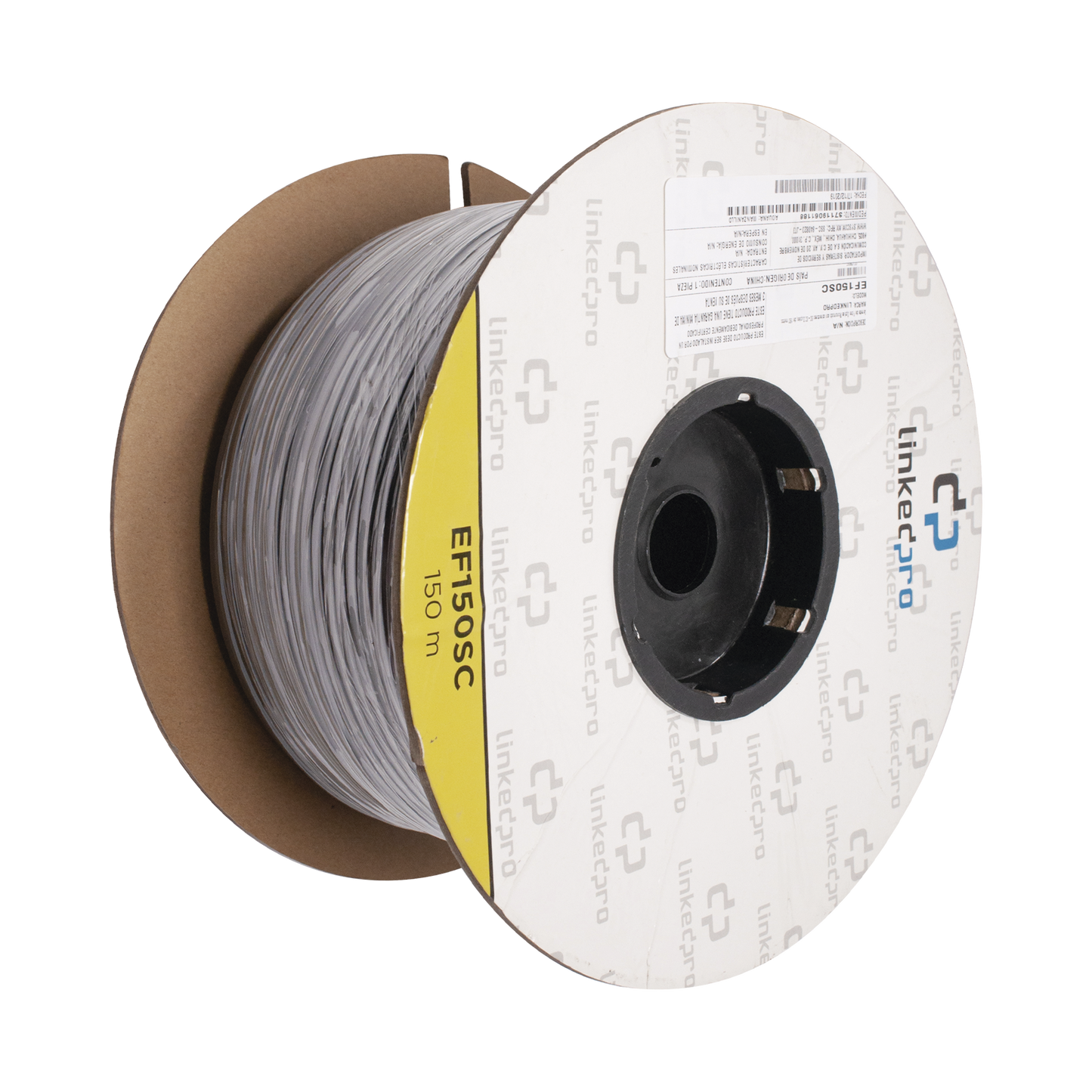 High Performance 492 ft (150 m) Drum of Fiber Optic Singlemode with SC-SC Duplex Connectors