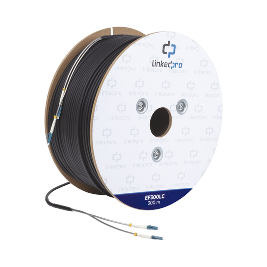 Best 984 ft (300 m) Drum of Fiber Optic Single-mode with LC-LC Duplex Connectors