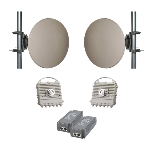 Reliable Full Link EH-2500 with 2-ft Antennas 1Gbps Full Duplex (Updatable up to 2 Gbps)