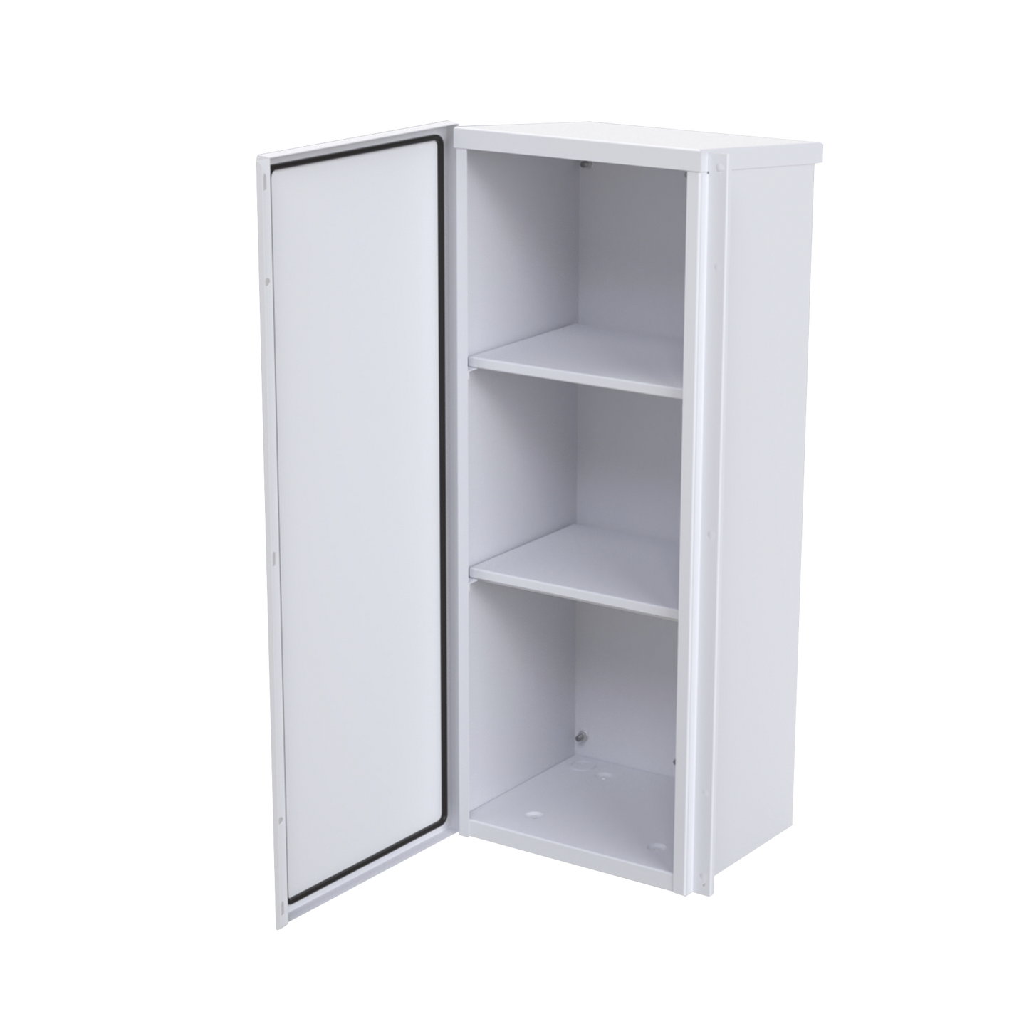 Advanced Galvanized Steel Cabinet for 3 Batteries PL110D12. Floor or Pole Accessories Not Included (400 x 1060 x 300mm).