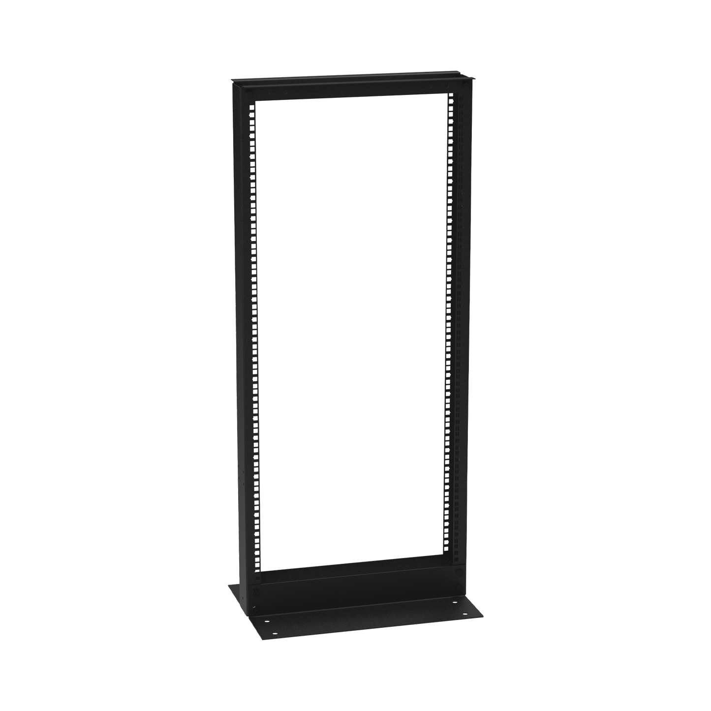 Top Quality 19" 24U Open Rack L Base Double Hole, Manufacture in Steel, "L" Base for Floor Anchor