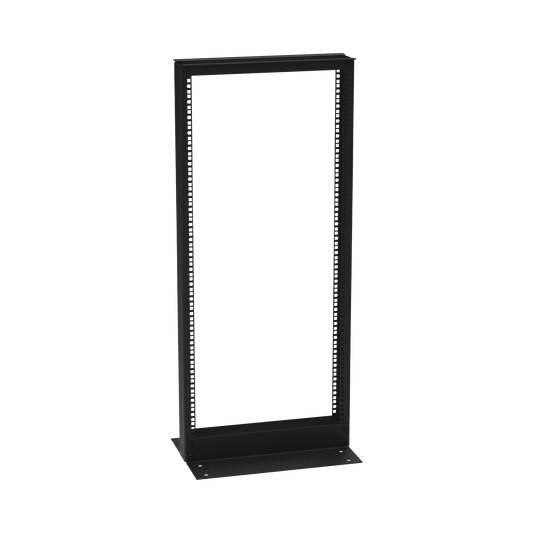 Top Quality 19" 24U Open Rack L Base Double Hole, Manufacture in Steel, "L" Base for Floor Anchor