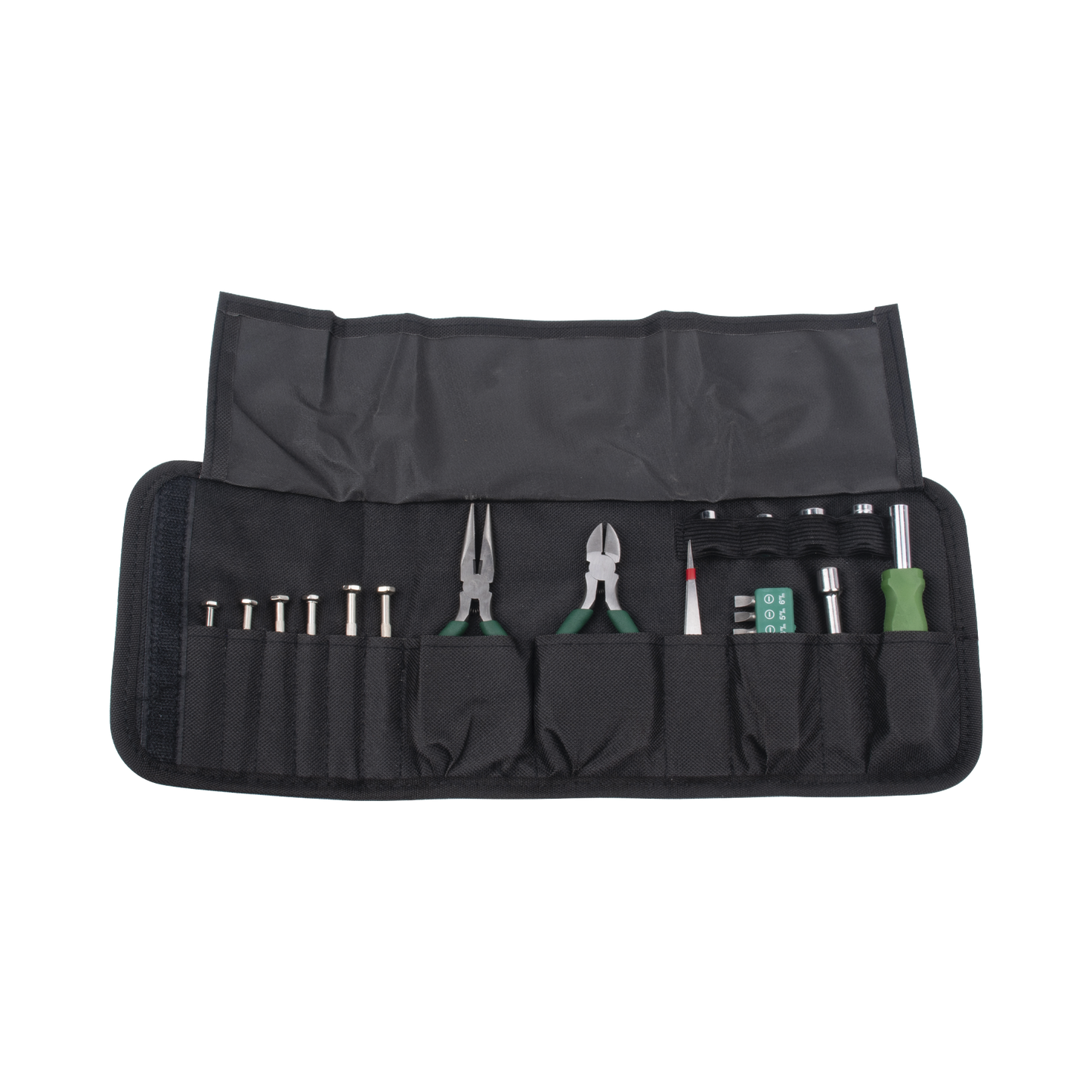 Affordable Tool Kit in Portable Case (Screwdrivers + Tweezers + Tips + Handle).