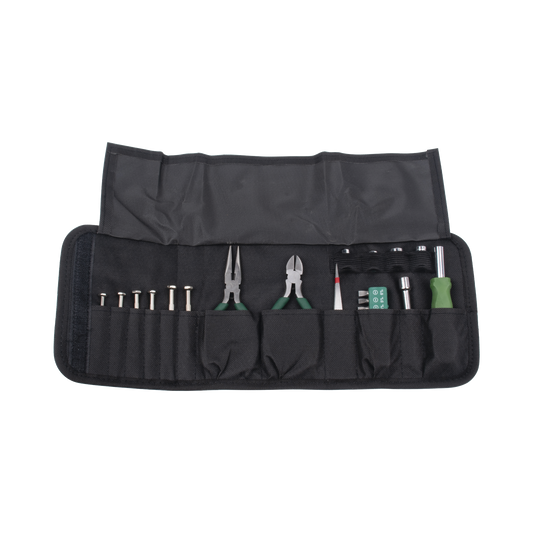 Affordable Tool Kit in Portable Case (Screwdrivers + Tweezers + Tips + Handle).