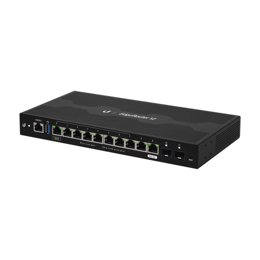 Advanced EdgeRouter 12, 10-Gigabit RJ45 Ports + 2 x SFP ports, Advanced Ethernet Router