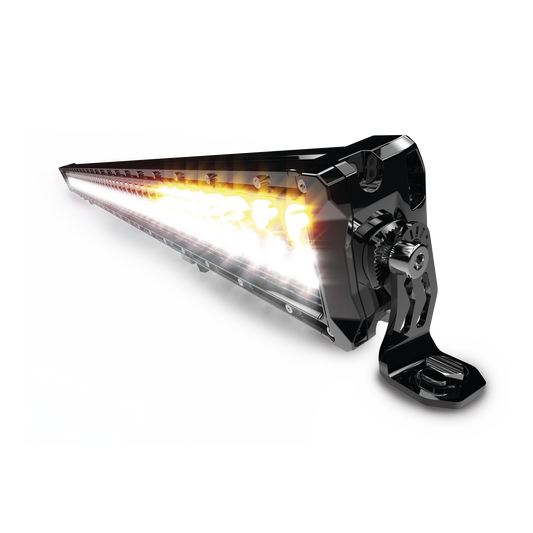 High Performance LED light bar , white/amber, IP67, 12,600 lumens, 12-24 Vdc