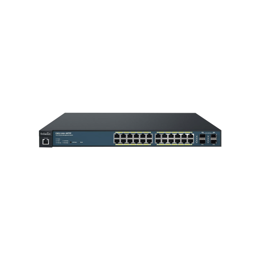 Affordable Supports up to 410 W, with Controller Option for Neutron and Enturbo Series, PoE Switch with 24 Gigabit Ports and 4 SFP Ports