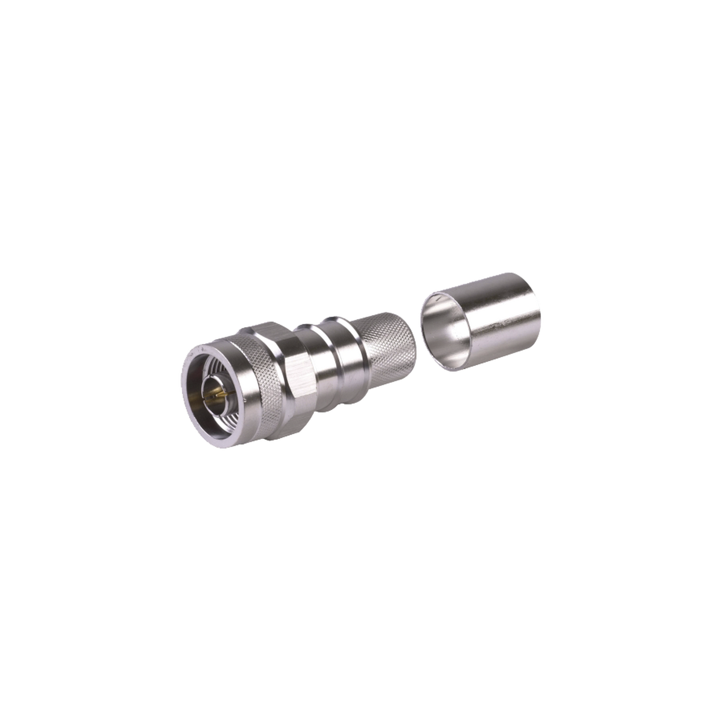 High Performance Non-Solder Pin for LMR600 Coax Cable, N Male Crimp Connector