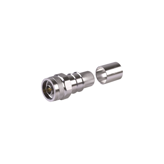 High Performance Non-Solder Pin for LMR600 Coax Cable, N Male Crimp Connector