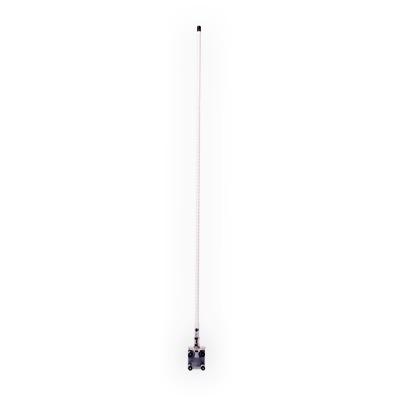 Affordable RG-58 (3.7 m / 12.1 in) cable, length 91 cm / 35.83 in, 26.960 - 27.400 MHz, HUSTLER, UHF Male (PL-259) connector, CB Mobile antenna, mirror mount.