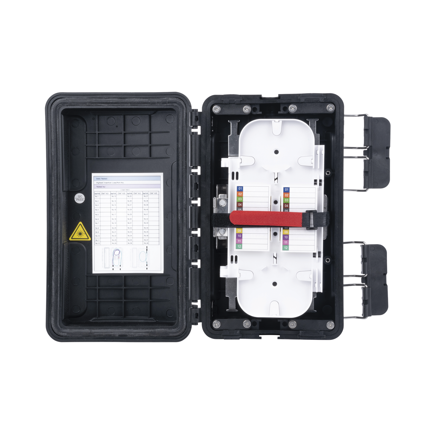 Reliable Black Color, 96 Splices, Serial Fiber Distribution Box, IP65