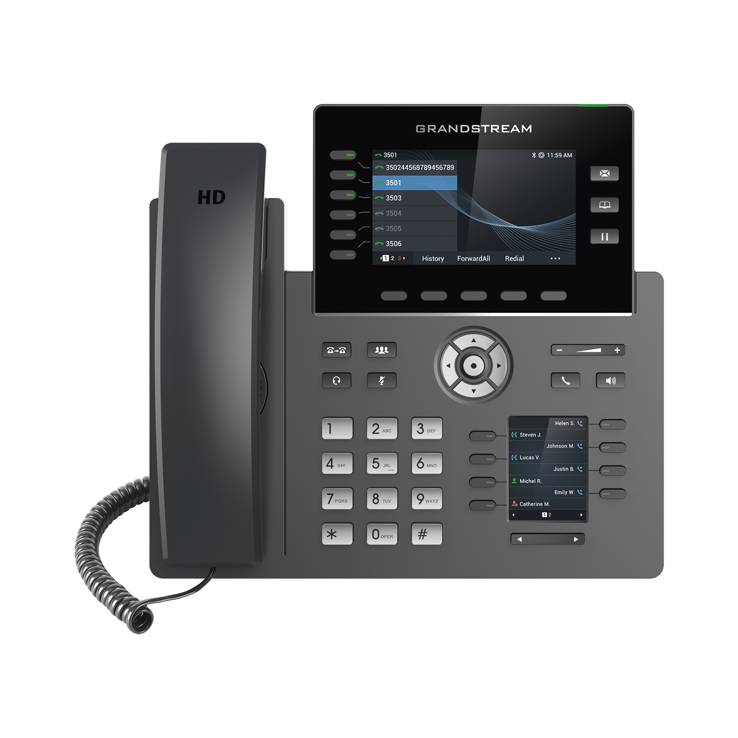 High Performance 6-Line High-End Carrier-Grade IP Phone with Gigabit Ports