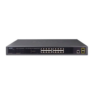 Best 16-Port Layer 2 Managed Gigabit Ethernet Switch W/2 SFP Interfaces