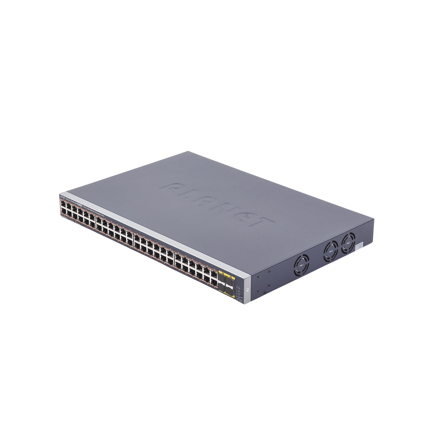 Affordable 48-Port 10/100/1000T 802.3at PoE + 4-Port 100/1000BASE-X SFP Managed Switch / 440W