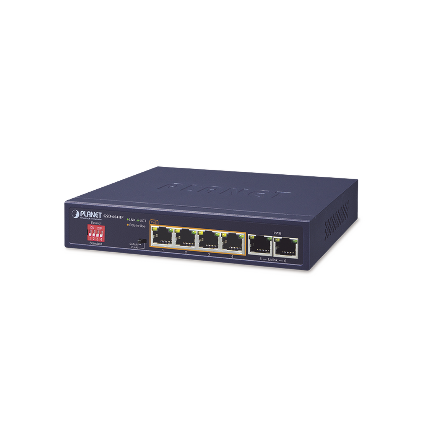 Top Quality Desktop Switch Unmanaged 4-Port 10/100/1000T 802.3at PoE + 2-Port 10/100/1000T