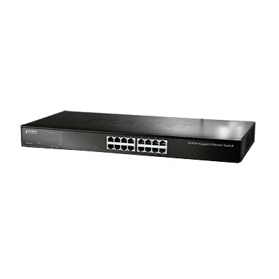 Top Quality 16-Port 10/100/1000 Mbps Gigabit Unmanaged Switch with Extended Mode for Distances up to 200m