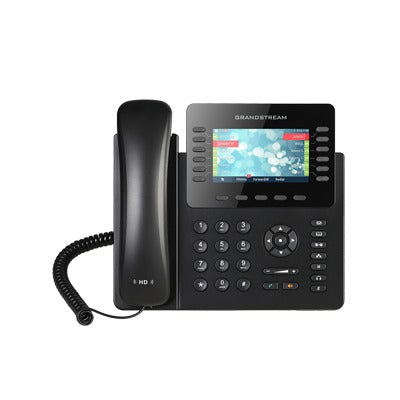 Reliable PoE, 12-Line IP Enterprise Phone with 5 Function Keys and 4-way Conference