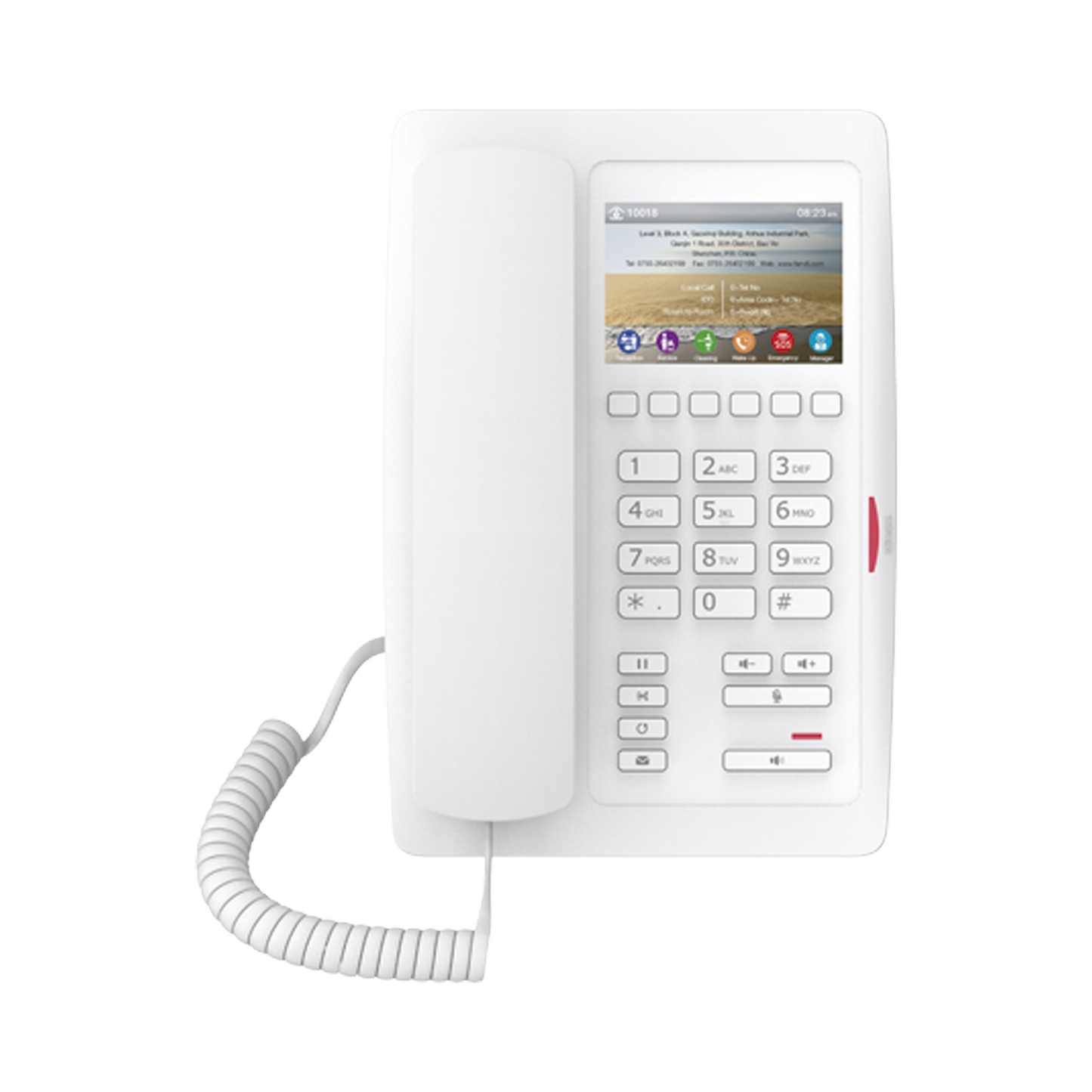 Advanced 6 Soft Keys Programmable for Fast Service (Hotline) PoE, Professional High-End Hotel IP Phone with 3.5in LCD Color Screen