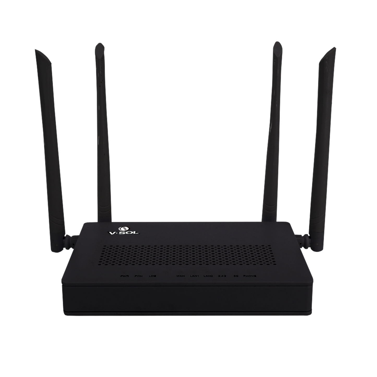 Top Quality Dual G / EPON ONU with dual band AC Wi-Fi, 1 SC / UPC port + 2 Gigabit LAN ports + 1 FXS port (Black Series)