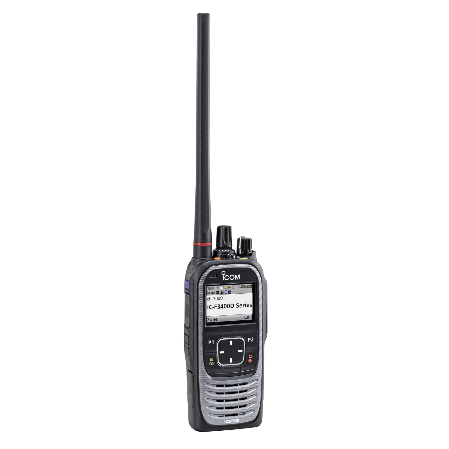 Top Quality with 1024 channels, Belt Clip, Analog and digital portable radio on range 136-174MHz, Charger, trunking type D. Supplied with Battery, and Antenna., lcd color display