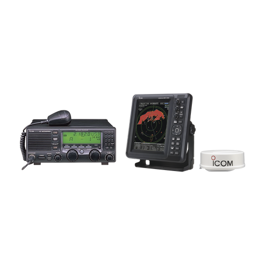 Top Quality kit of radio base HF ICM700pro and marine radar of 36NM with color display unit of 10.4-inch.