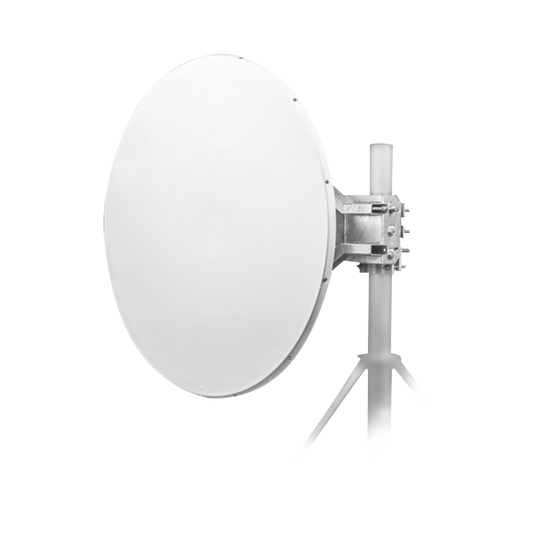 Best 4-ft directional antenna, includes mounting., frequency (4.9 to 6.1 GHz), 35 dBi gain, Stainless steel bracket, 90º and 45º polarity