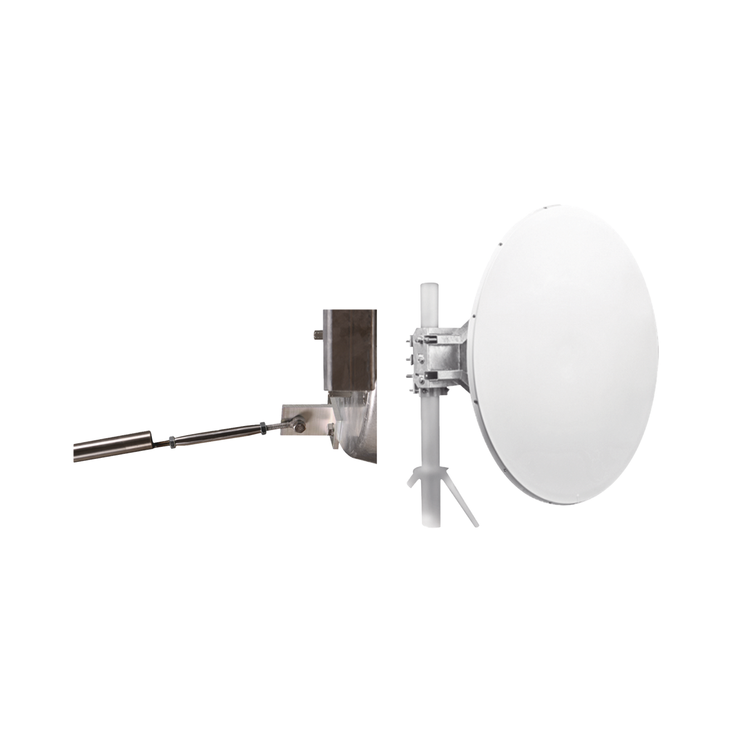 High Performance Stainless steel bracket, includes mounting., 4-ft directional antenna, 90º and 45º polarity, frequency (4.9 to 6.1 GHz), 35 dBi gain